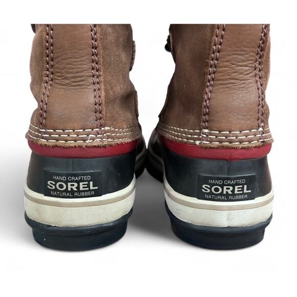 Sorel Joan of Arctic Brown Fur Snow Winter Boots Womens Size 6 Waterproof - Picture 6 of 9